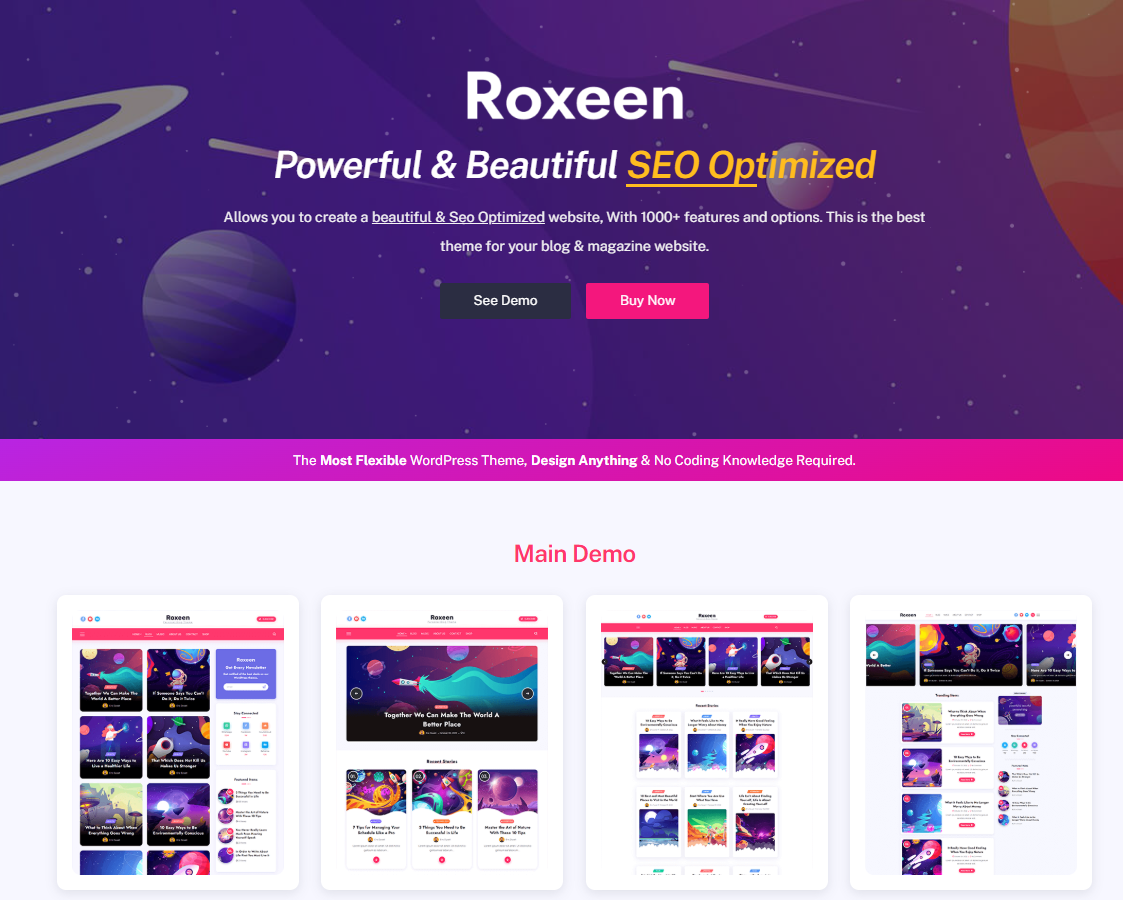 Roxeen | Personal Lightweight Wordpress Theme [Lisensi Ori Murah]