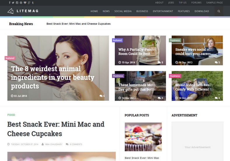 LiteMag Blogger Template