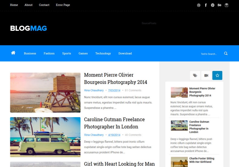 Blogmag Responsive Blogger Template