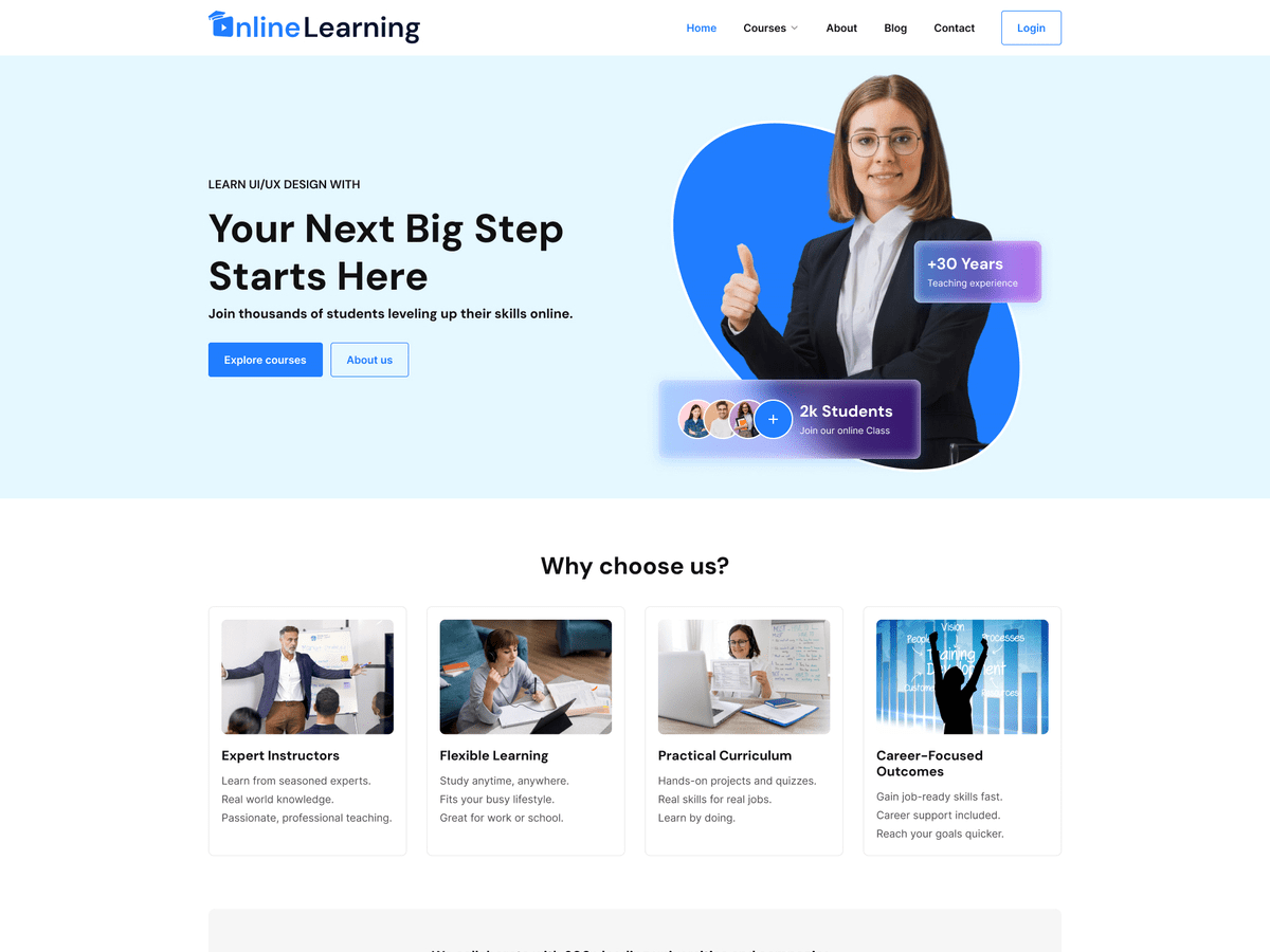 Online Learning - Wordpress Theme