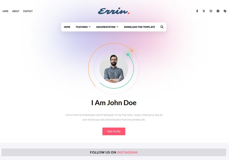Errin Blogger Template