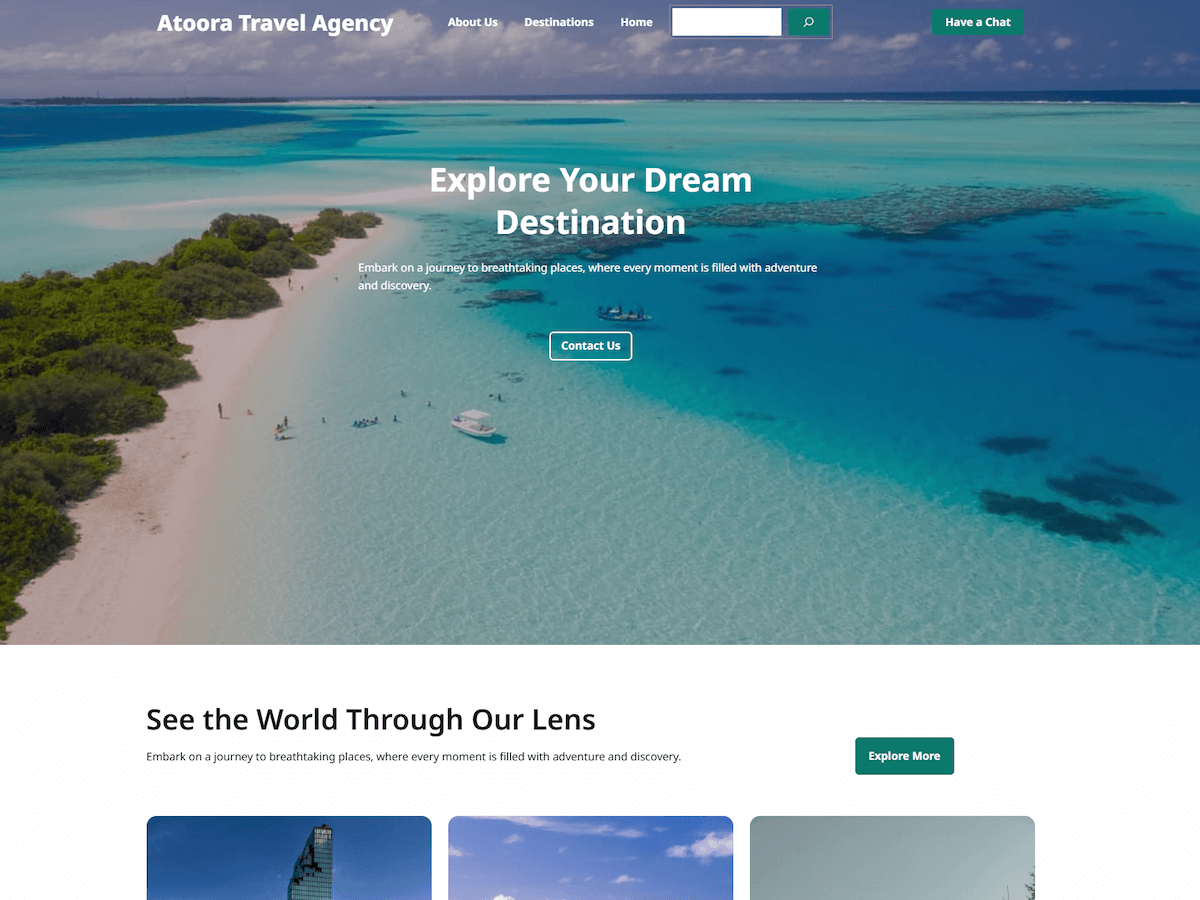 atooratravelagency - Wordpress Theme