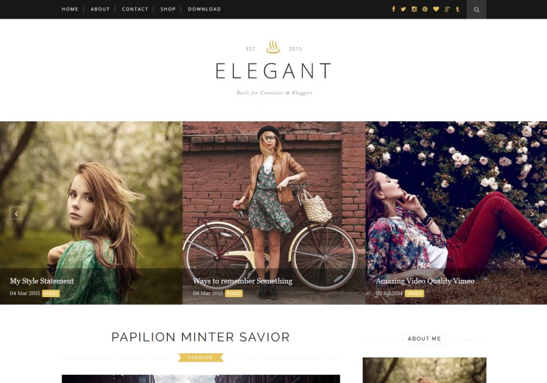 Elegant Responsive Blogger Template