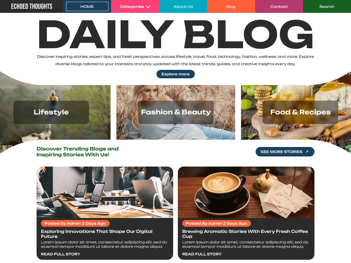 Multi Blogger - Wordpress Theme