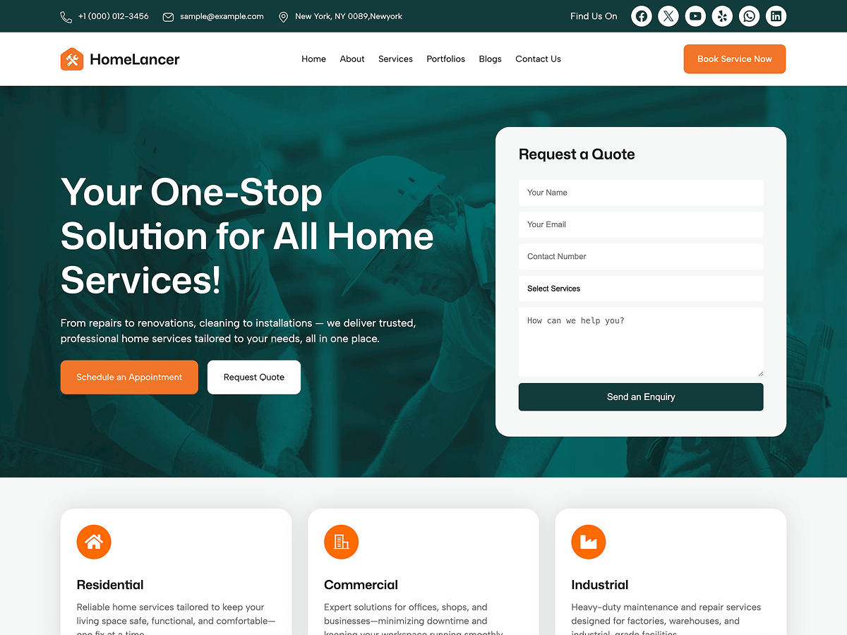 HomeLancer - Wordpress Theme