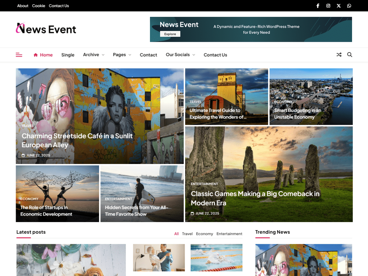 News Event - Wordpress Theme