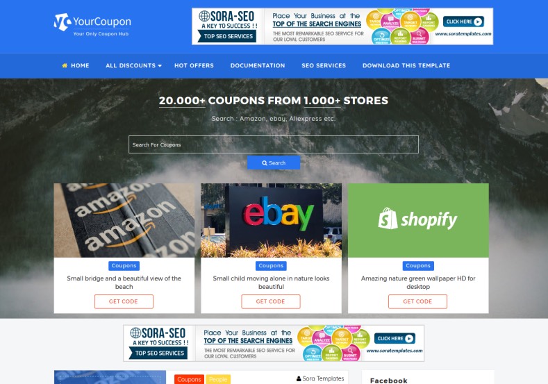 Your Coupon Blogger Template