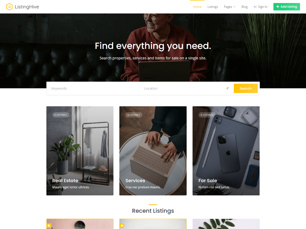 ListingHive - Wordpress Theme
