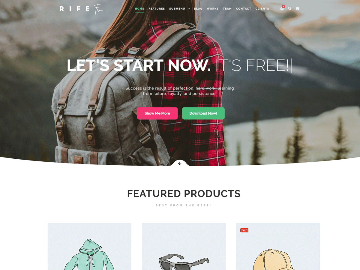 Rife Free - Wordpress Theme