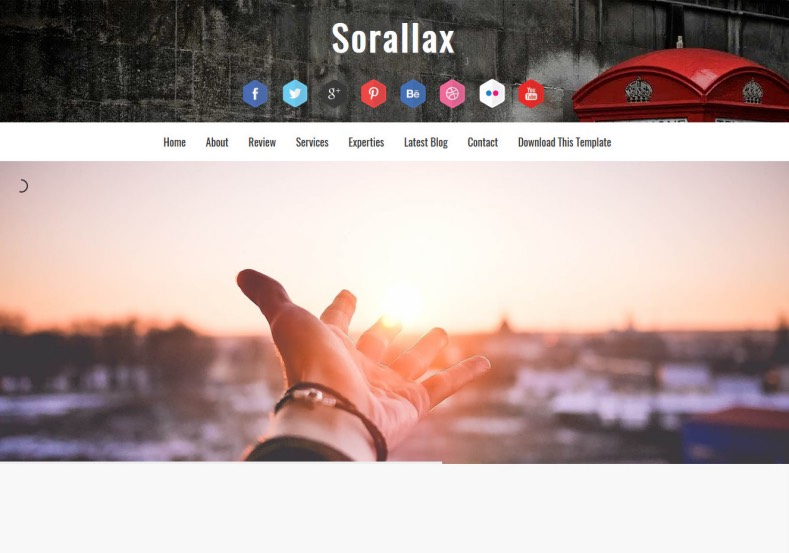Sorallax Blogger Template