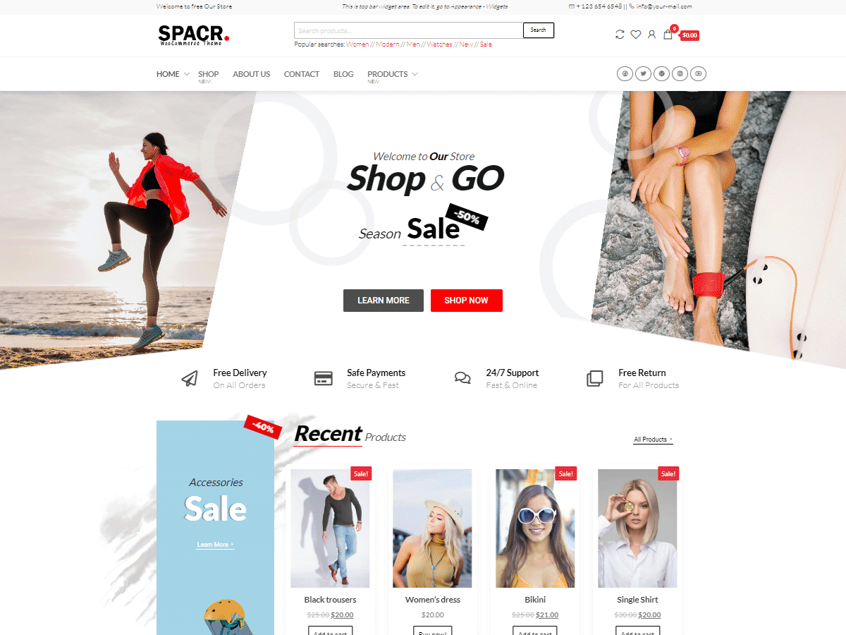 Spacr - Theme Wordpress