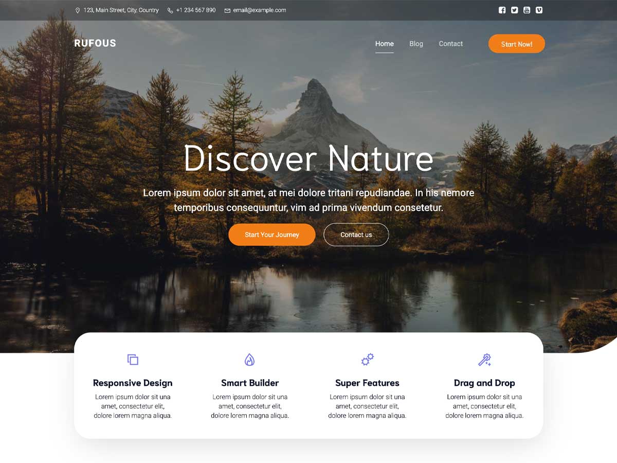 Rufous - Wordpress Theme