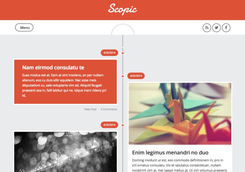 Scopic Responsive Blogger Template