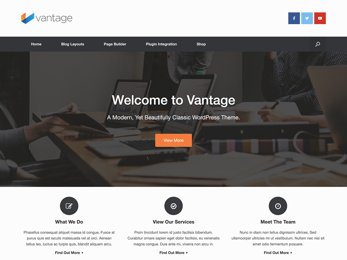 Vantage - Wordpress Theme
