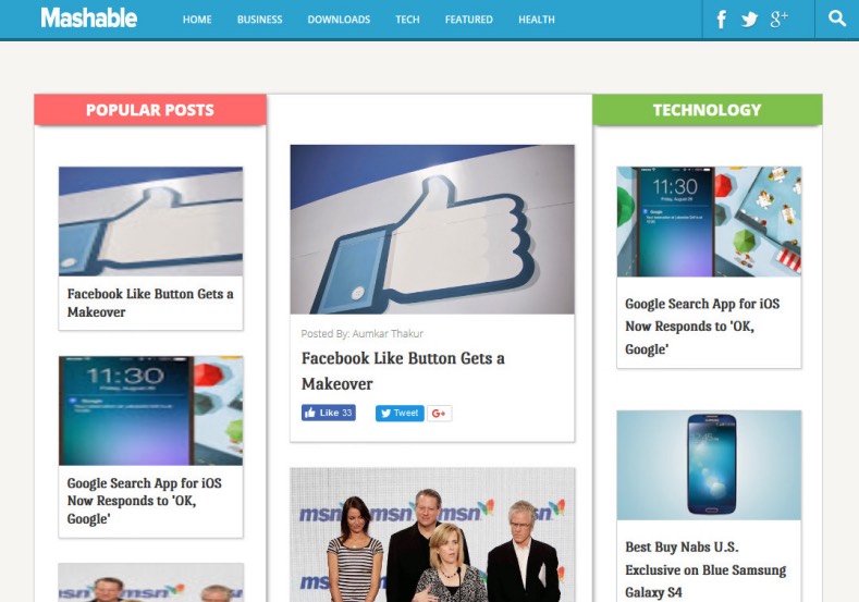 Dynamo Multimedia Blogger Template