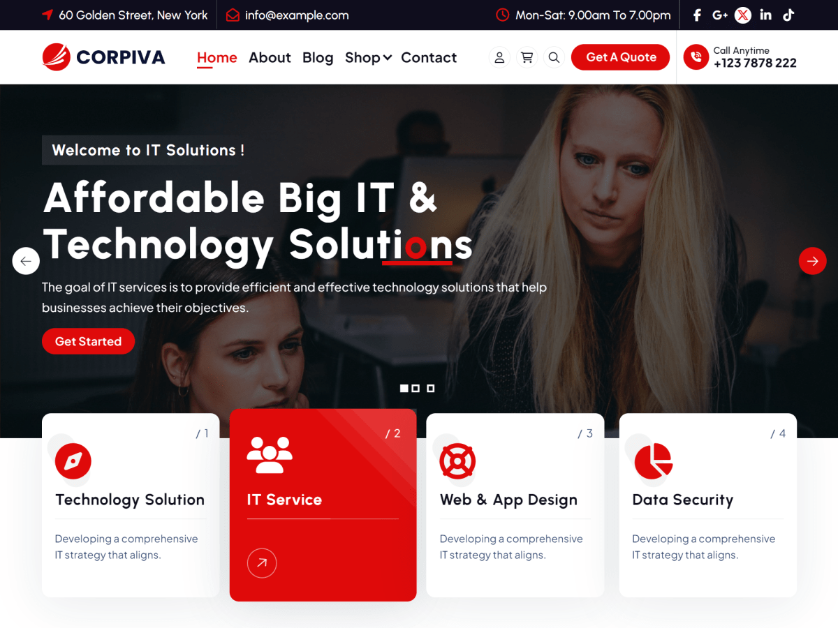 Corpiva - Wordpress Theme