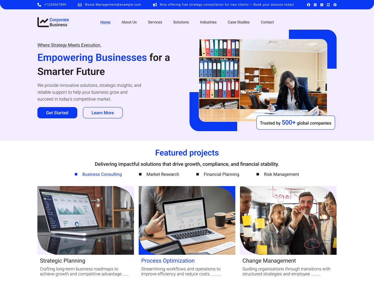 Corporate Firm - Wordpress Theme