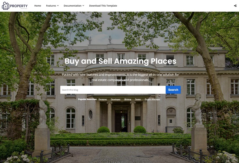 Property Blogger Template