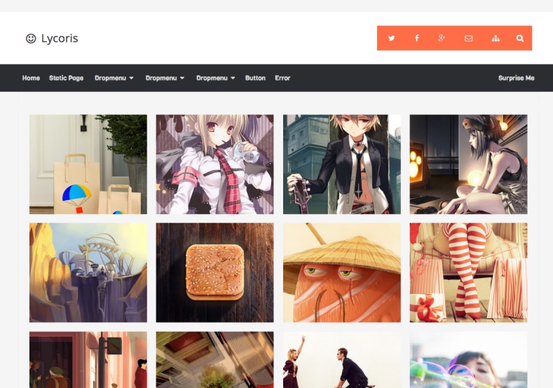 Lycoris v2.1 Blogger Template