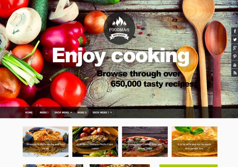 Food Mag Blogger Template