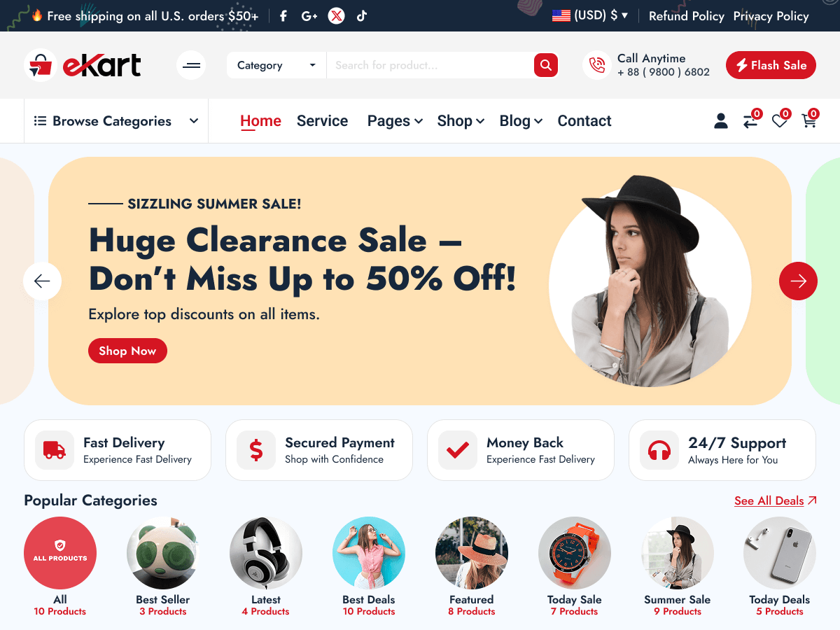 eKart - Wordpress Theme