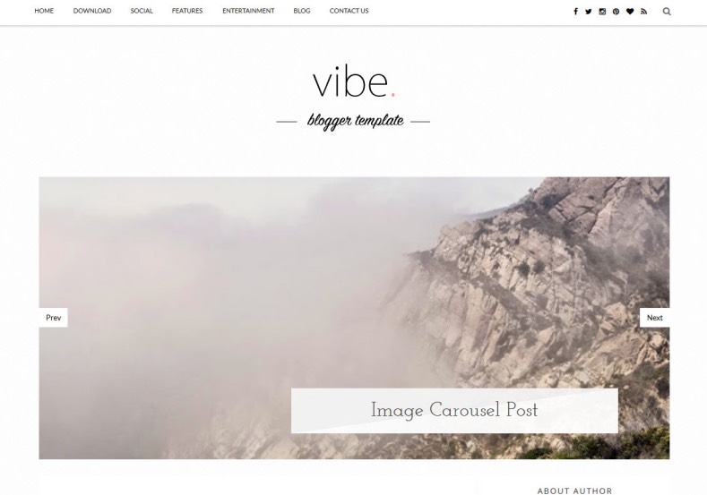 Vibe Responsive Blogger Template