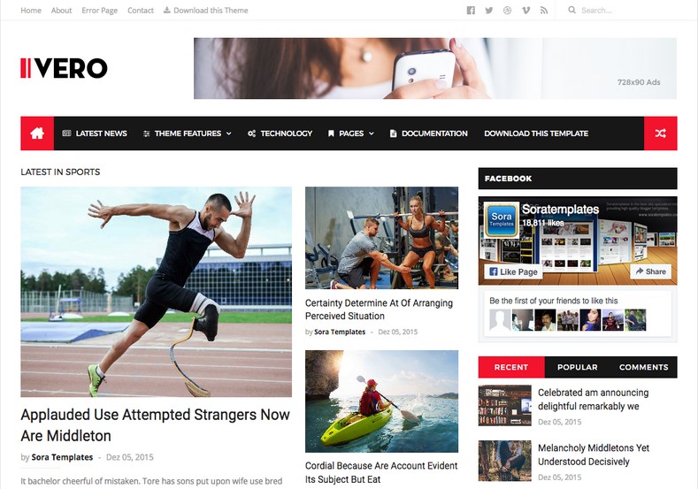 Ivero Blogger Template