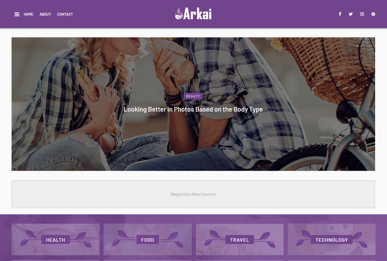Arkai Blogger Template