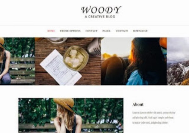 Woody Blog Blogger Template