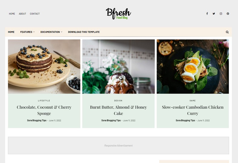 Bfresh Blogger Template
