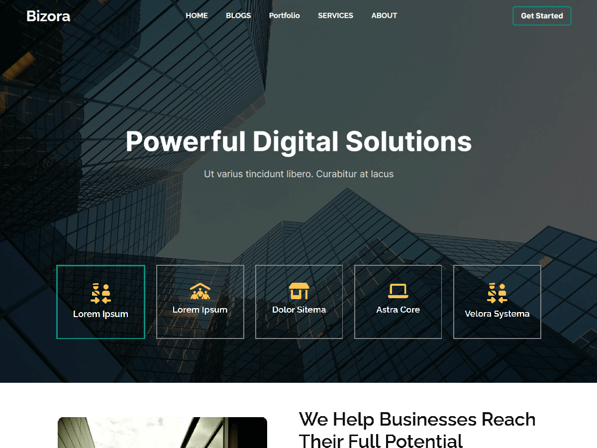 Bizora - Wordpress Theme