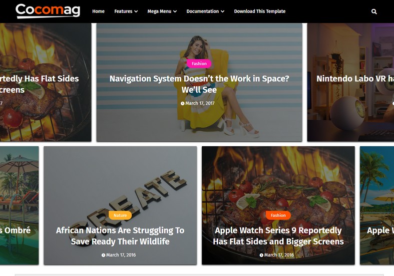 CocoMag Blogger Template