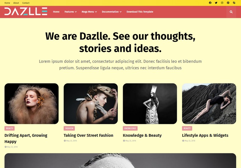 Dazzle Blogger Template