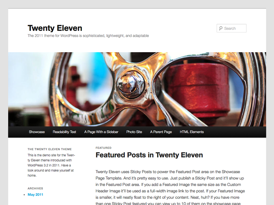 Twenty Eleven - Wordpress Theme