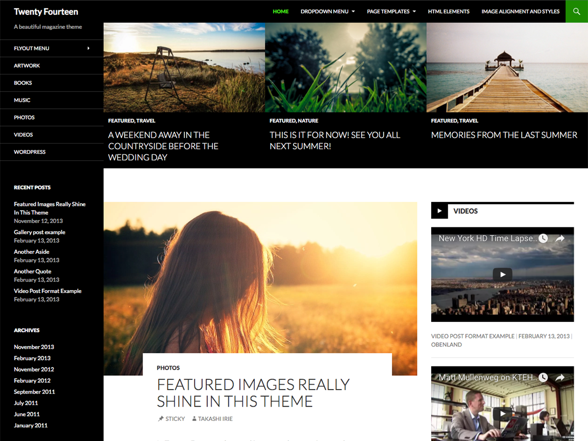 Twenty Fourteen - Wordpress Theme
