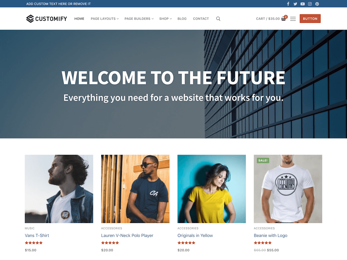 Customify - Wordpress Theme