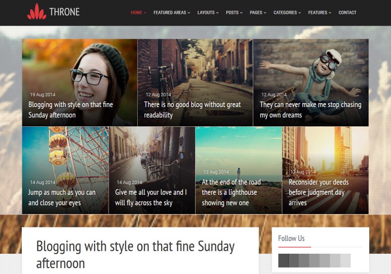 Throne Responsive Blogger Template
