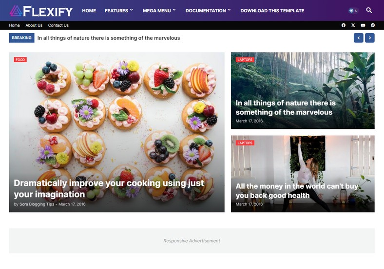 Flexify Blogger Template