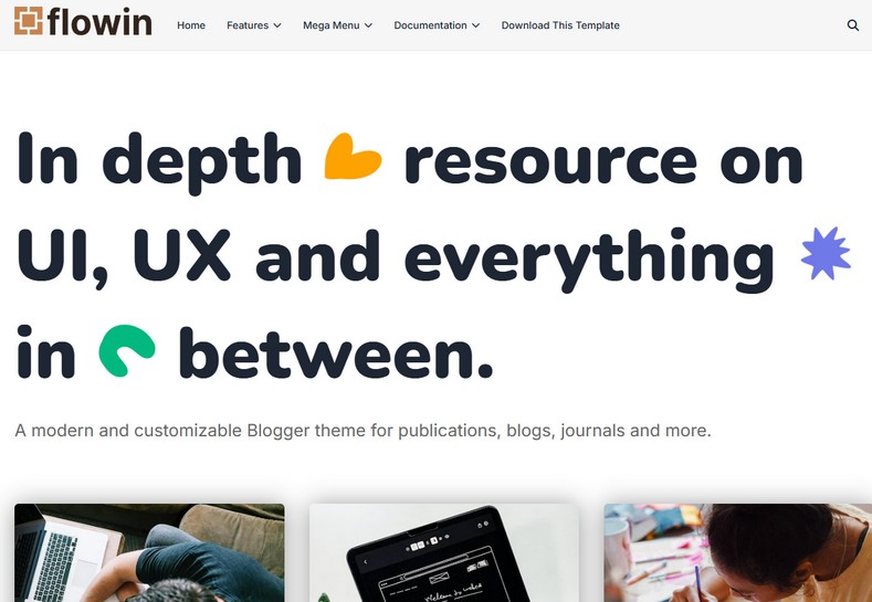 Flowin Blogger Template