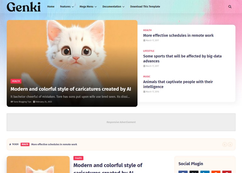 Genki Blogger Template