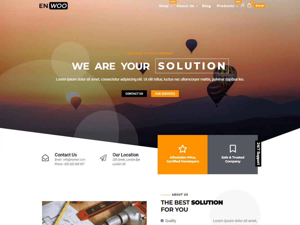 Enwoo - Wordpress Theme