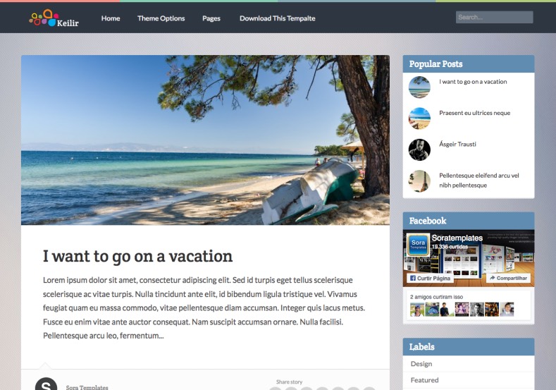 Keilir Responsive Blogger Template
