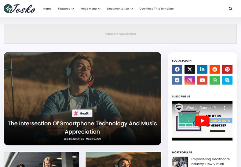 Jesko Blogger Template
