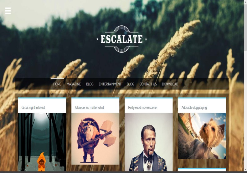 Escalate Blogger Template