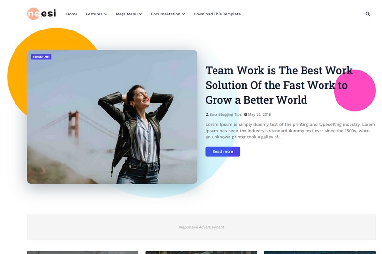 Neesi Blogger Template
