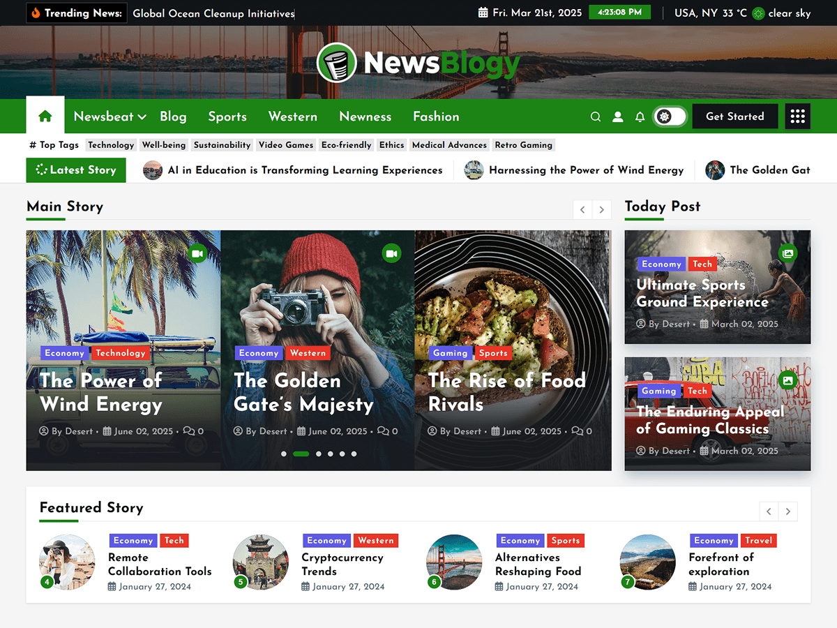 NewsBlogy - Wordpress Theme