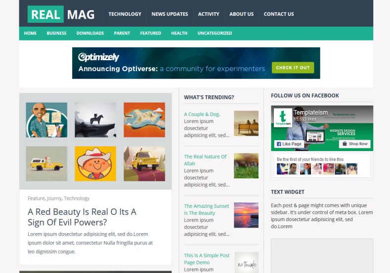 RealMag Responsive Blogger Template