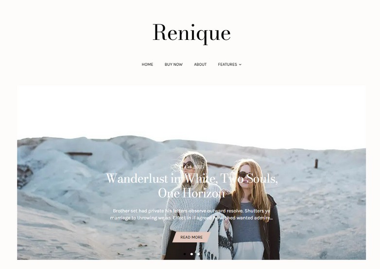 Renique Blogger Template
