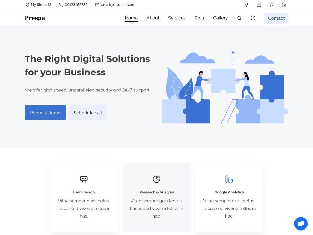 Prespa - Wordpress Theme