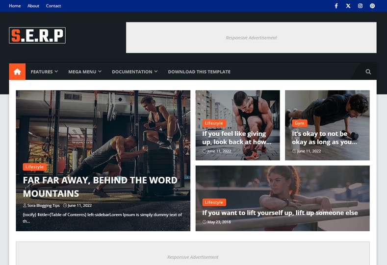 Serp Blogger Template